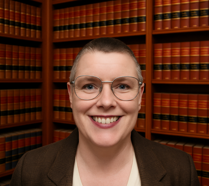 Jessica Headshot w Library